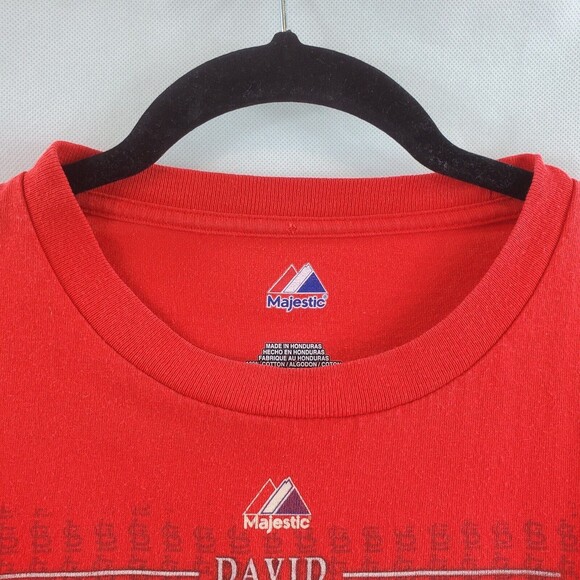 St Louis Cardinals David Freese Majestic MVP 2011 World Series T-Shirt Large L - Picture 7 of 10